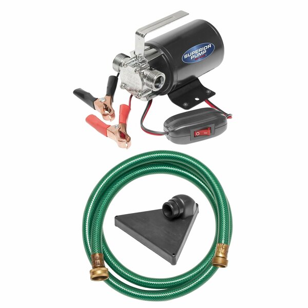 Superior 12 Volt Dc Mini Pump With 7' Cord And Switch On Cord 90045